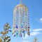 Crystal Chandelier Wind Chimes Suncatcher Pendant, Aurora Light Catcher for Window Indoor Outdoor Ornament, Gift for Mothers Day Christmas Day